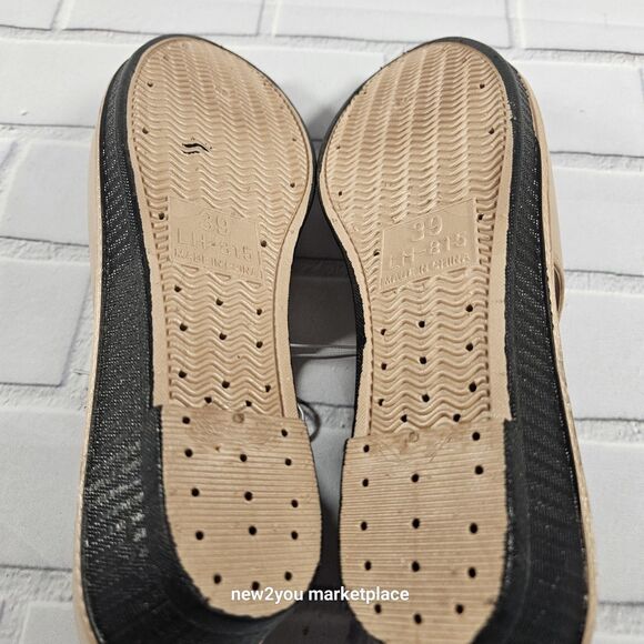 Fashion Womens Shoes Slip-in Open Toe US Size 8.5 (39)  rose Gold Color Rubber - Picture 5 of 5